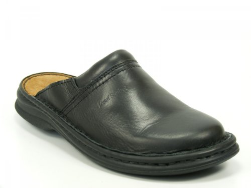 Josef Seibel Schuhe Herren Pantoletten Clogs Max Glatt Leder schwarz 1066337600, Schuhgröße:41 EU, Farbe:Schwarz von Josef Seibel