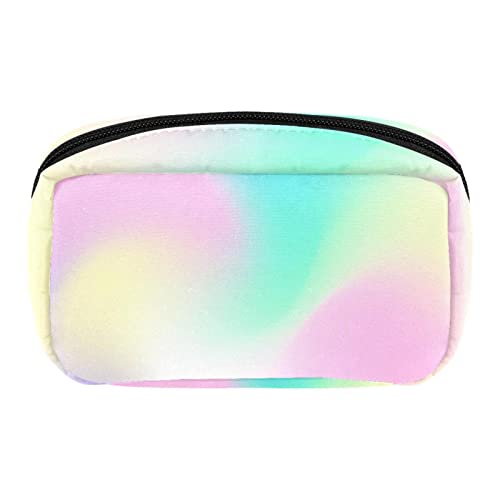 Kosmetiktasche, tragbare Make-up-Tasche für Damen, Kulturbeutel, Kulturbeutel, Bleistifttasche, Kosmetiktasche für Geldbörse, Reise, Beauty, Reißverschluss, Organizer, Regenbogen-Schuppenmuster, von Josidd