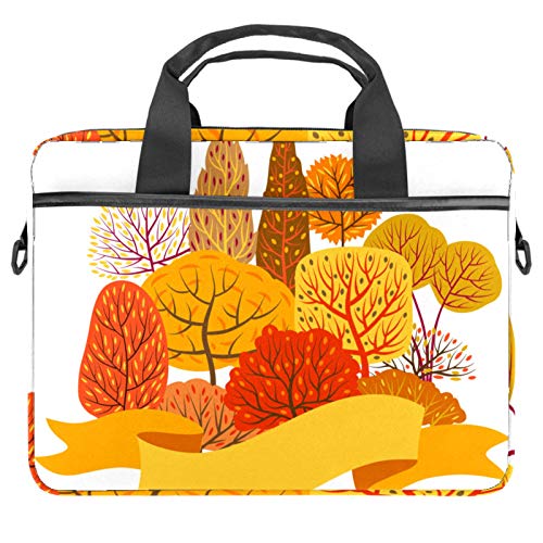 Laptop-Hülle, 33-36,8 cm (13 - 14,5 Zoll), Naturlandschaft, Herbst, Schutzhülle, tragbare Computer-Notebook-Tragetasche, Aktentasche, Nachrichten-Tasche, Mehrfarbig 6, 11x14.5x1.2in /28x36.8x3 cm, von Josidd