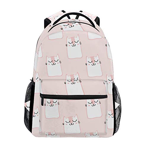 Modischer Laptop-Rucksack für Herren und Damen, Cartoon-Eulen-Muster, Reise-Schulter-Rucksack, Wandertasche, Rucksack, Büchertasche für Studenten, Mehrfarbig 2, Einheitsgröße, Casual von Josidd