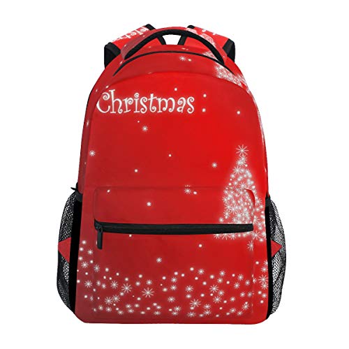 Modischer Laptop-Rucksack für Herren und Damen, Weihnachten, Schneeflocken, Sterne, Reise-Schulter-Rucksack, Wandertasche, Büchertasche für Studenten, Mehrfarbig 5, Einheitsgröße, Casual von Josidd