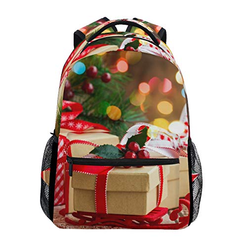 Modischer Laptop-Rucksack für Herren und Damen, Weihnachtskugeln, Reise-Schulter-Rucksack, Wandertasche, Rucksack, Büchertasche für Studenten, Mehrfarbig 6, Einheitsgröße, Casual von Josidd