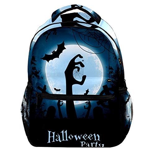 Modischer Laptop-Rucksack für Männer und Frauen, Halloween-Muster, niedliche Geister, Reise-Schulter-Rucksack, Wandertasche, Rucksack, Büchertasche für Studenten, Mehrfarbig 9, Einheitsgröße, Casual von Josidd