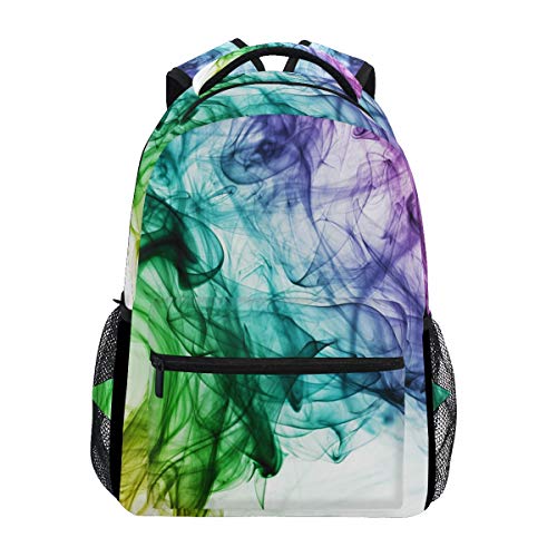 Modischer Laptop-Rucksack für Männer und Frauen, Regenbogen-Rauchgrau, Reise-Schulter-Rucksack, Wandertasche, Rucksack, Büchertasche für Studenten, Mehrfarbig 1, Einheitsgröße, Casual von Josidd