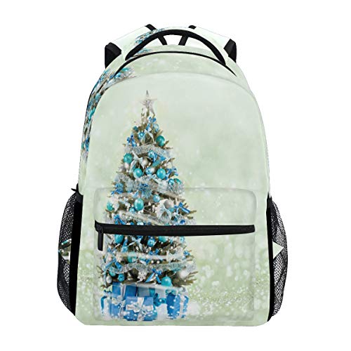 Modischer Laptop-Rucksack für Männer und Frauen, Weihnachtsbaum, Schnee im Mond, Nacht, Reise-Schulter-Rucksack, Wandertasche, Rucksack, Büchertasche für Studenten, Mehrfarbig 10, Einheitsgröße, von Josidd