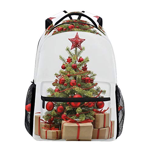 Modischer Laptop-Rucksack für Männer und Frauen, Weihnachtsbaum, Schnee im Mond, Nacht, Reise-Schulter-Rucksack, Wandertasche, Rucksack, Büchertasche für Studenten, Mehrfarbig 7, Einheitsgröße, Casual von Josidd