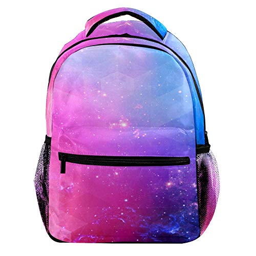 Modischer Laptop-Rucksack für Männer und Frauen, Weltraum-Universum, Sterne, Reise-Schulter-Rucksack, Wandertasche, Rucksack, Büchertasche für Studenten, Mehrfarbig 2, Einheitsgröße, Casual von Josidd