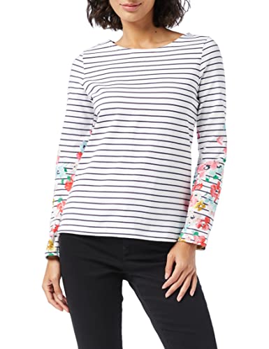 Joules Damen Harbour Print T-Shirt, Navy,34 EU von Joules