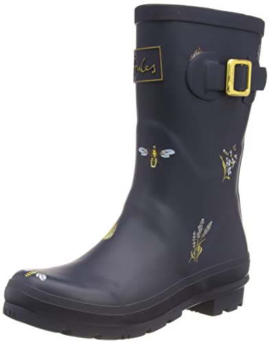 Joules Damen Molly Welly Gummistiefel, Navy Hiking Dogs, 36 EU von Joules