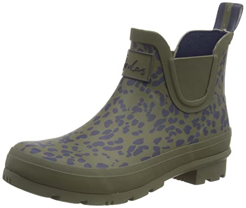 Joules Damen Wellibob Gummistiefel, Khaki Leopard, 43 EU von Joules