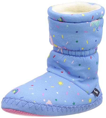 Joules Mädchen Jnr Padabout Hausschuh, Blue Horse, Small EU von Joules