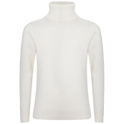 Jowowha Kinder Mädchen Rollkragen Pullover Langarmshirt Feinstrick Sweater Rollkragen Strickpullover Freizeit Slim fit Basic Pullover Weiß 110-116 Jowowha Kinder Mädchen Rollkragen Pullover Langarmshirt Feinstrick Sweater Rollkragen Strickpullover Freizeit Slim fit Basic Pullover Weiß 110-116 von Jowowha