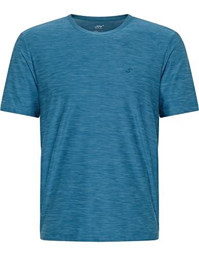 Joy Sportswear Vitus Herren-Sportshirt mit Rundhalsausschnitt und normaler Passform, Kurzarm-Shirt für Sport und Freizeit 54, metallic Blue Melange von Joy Sportswear
