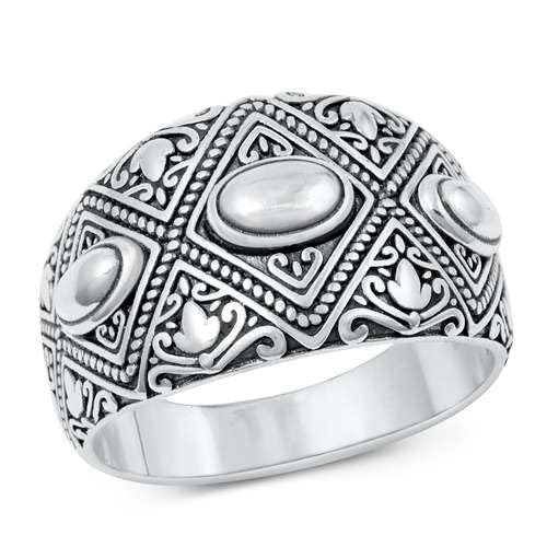 Sterling Silber Bali Herren Ring LTDKLRP145294-100 von Joyara