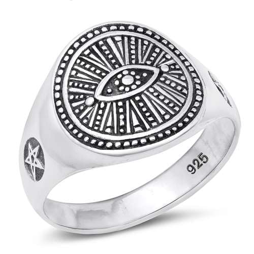 Sterling Silber Sternzeichen-Herren Ring LTDKLRP145095-120 von Joyara
