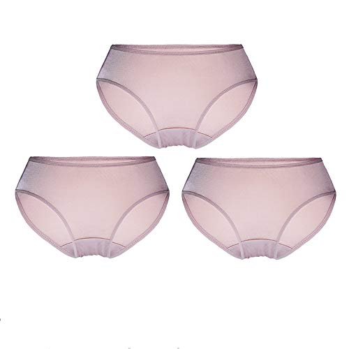 Joyunii Bikini Slip Damen aus 100% Seide Unterhosen Atmungsaktive Panty Hipster Unterwäsche von Joyunii