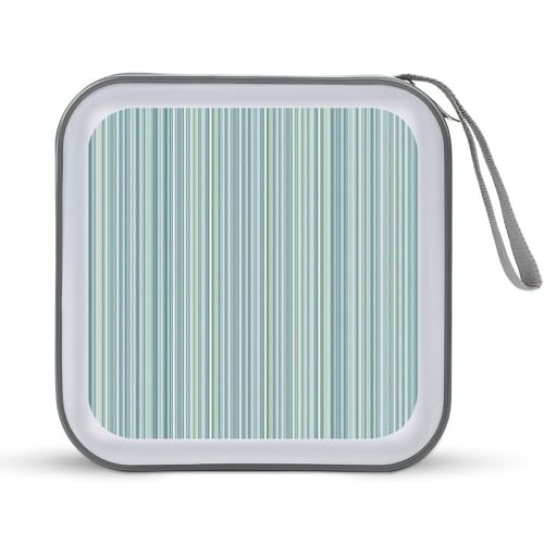 Jubonexis CD-Hülle, DVD-Aufbewahrung, tragbar, mit Mini-Streifen, gedeckt, Blau / Grün Jubonexis CD-Hülle, DVD-Aufbewahrung, tragbar, mit Mini-Streifen, gedeckt, Blau / Grün von Jubonexis