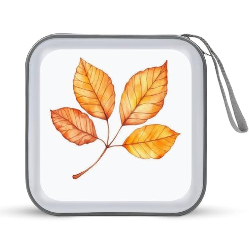 Jubonexis CD-Hülle, DVD-Aufbewahrungsbox, Motiv: Herbstblätter, tragbar Jubonexis CD-Hülle, DVD-Aufbewahrungsbox, Motiv: Herbstblätter, tragbar von Jubonexis