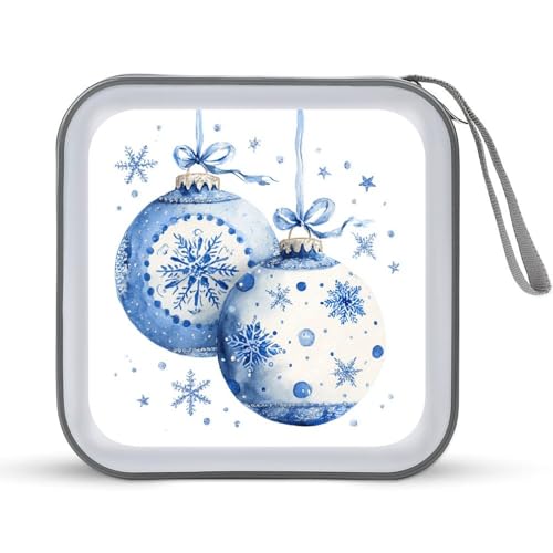 Jubonexis CD-Hülle, DVD-Aufbewahrungsbox, tragbar, mit Weihnachtsschmuck, 2 Stück Jubonexis CD-Hülle, DVD-Aufbewahrungsbox, tragbar, mit Weihnachtsschmuck, 2 Stück von Jubonexis