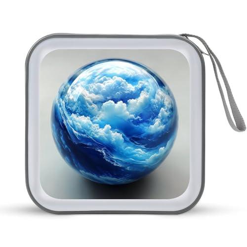 Jubonexis Fantasy Glass Blue Cloud CD-Hülle, DVD-Aufbewahrungsbox, tragbar Jubonexis Fantasy Glass Blue Cloud CD-Hülle, DVD-Aufbewahrungsbox, tragbar von Jubonexis
