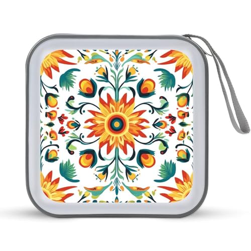 Jubonexis Patterns of Traditional Mexican Folk CD Case DVD Storage Case Portable Jubonexis Patterns of Traditional Mexican Folk CD Case DVD Storage Case Portable von Jubonexis