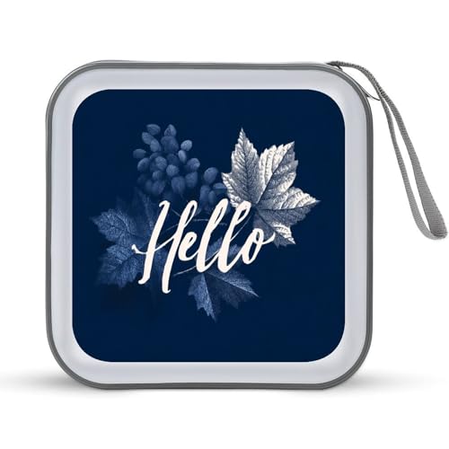 Jubonexis Word Hello CD-Hülle, DVD-Aufbewahrung, Ahornblätter, Marineblau Jubonexis Word Hello CD-Hülle, DVD-Aufbewahrung, Ahornblätter, Marineblau von Jubonexis