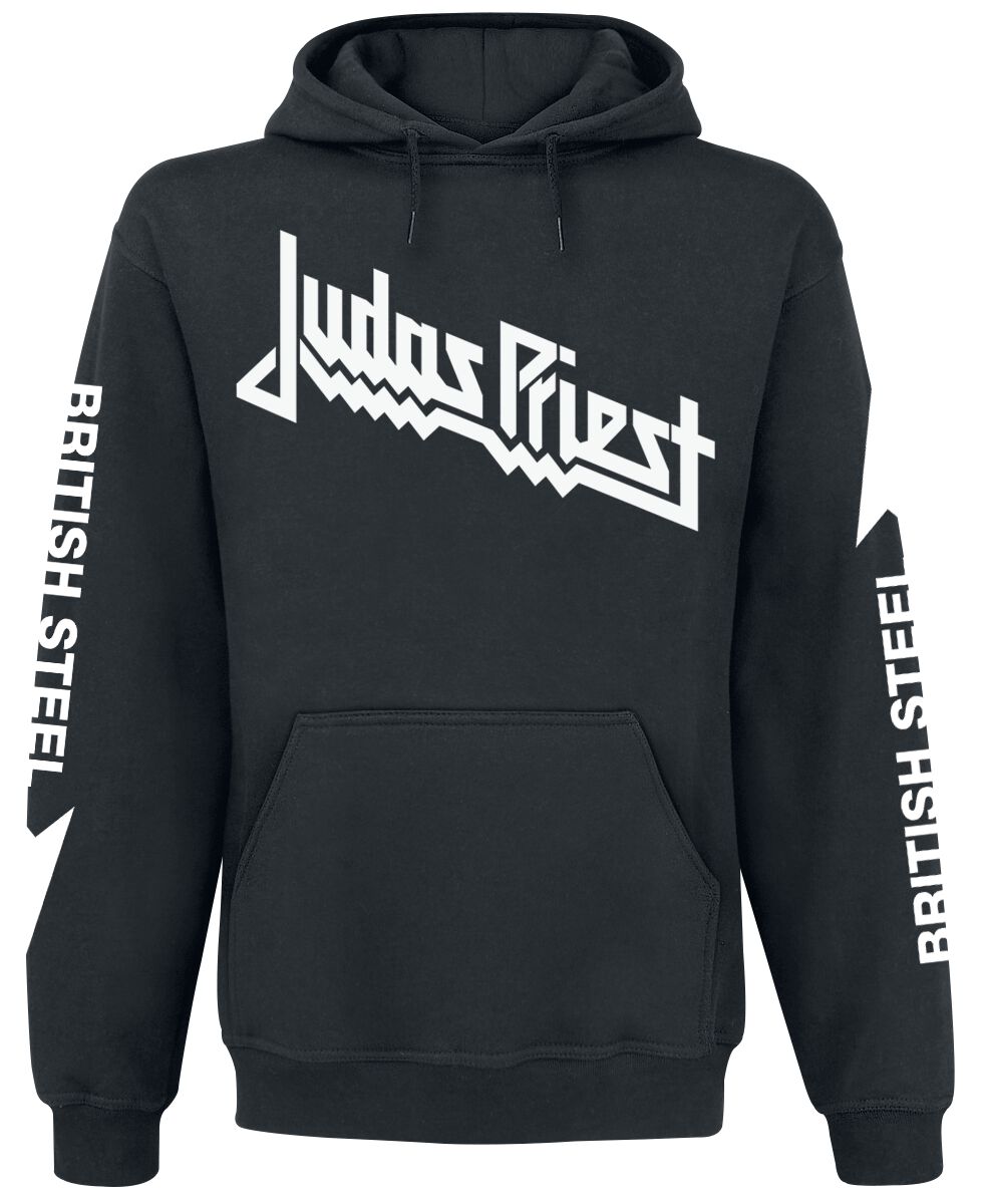 Judas Priest Kapuzenpullover - British Steel Anniversary 2020 - M bis L - für Männer - Größe L - schwarz  - Lizenziertes Merchandise! von Judas Priest