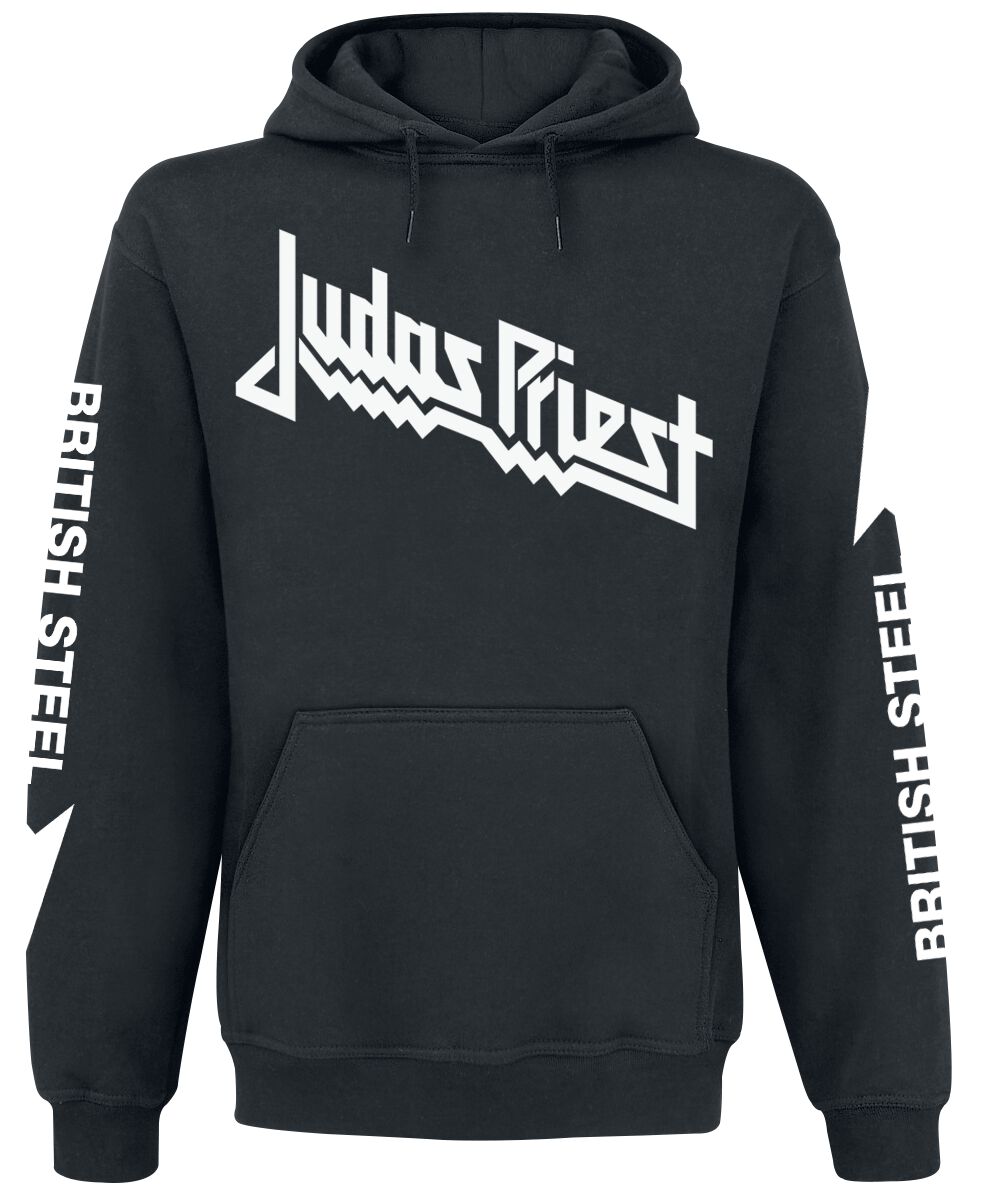 Judas Priest Kapuzenpullover - British Steel Anniversary 2020 - M bis L - für Männer - Größe M - schwarz  - Lizenziertes Merchandise! von Judas Priest