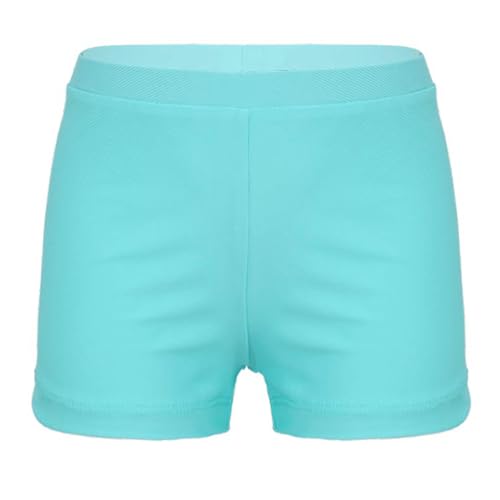 Jugaoge Mädchen Kurze Badehose Sport Badeshorts Schnell Trocknendes Schwimmshorts Wassersport Fitness Training Hotpants Hellgrün 146-152 von Jugaoge