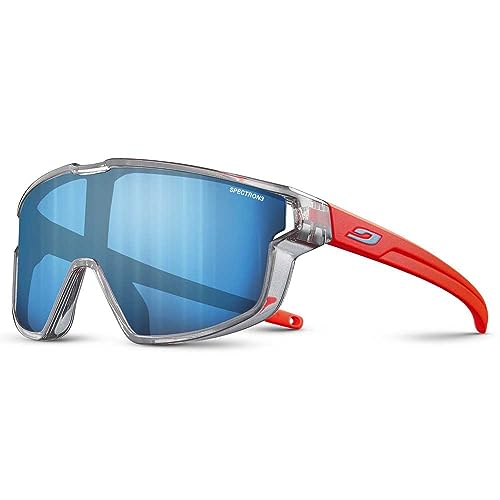 Julbo Unisex Kinder Fury Mini Sunglasses, Grey Translu Glossy/Orange Fluo Matt, Einheitsgröße Julbo Unisex Kinder Fury Mini Sunglasses, Grey Translu Glossy/Orange Fluo Matt, Einheitsgröße von Julbo