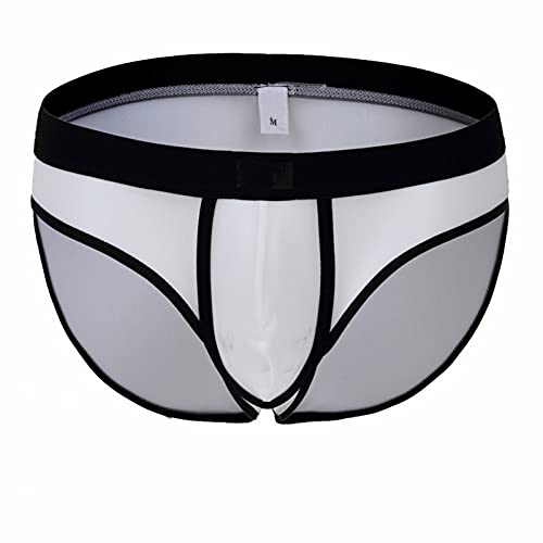 Jungerhouse Sexy Herren Tanga Slip Basic Unterwäsche Mini Slips für Männer Hipster Sport Suspensorium (weiß,S) von Jungerhouse