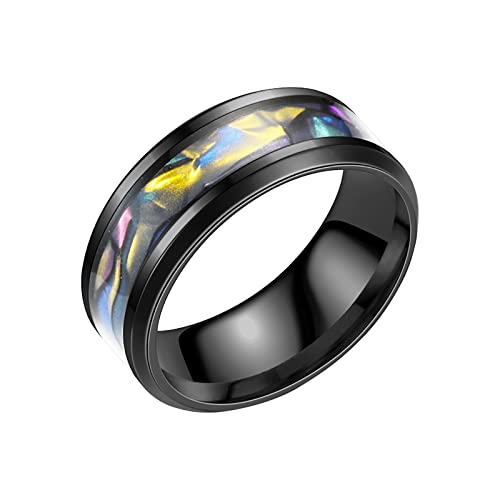 Junhasgood Ring Männer Beliebte Exquisite Ring Einfache Modeschmuck Beliebte Accessoires Magnetische Ringe (Multicolor, 12) von Junhasgood