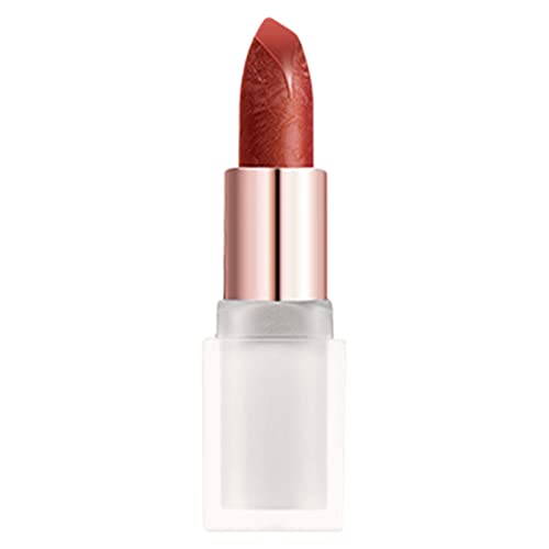 Seidiger Lippenstift Geprägter Lippenstift Wasserdicht Nicht leicht zu verblassen Lippenstift nimmt Make-up nicht ab Rot Orange Rosa von Lippenstiften Lippenstift Männer (A, One Size) von Junhasgood