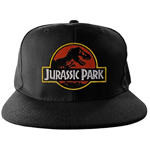 Jurassic Park Offizielles Lizenzprodukt Standard Snapback Cap (Schwarz), Einheitsgröße von Artist Unknown