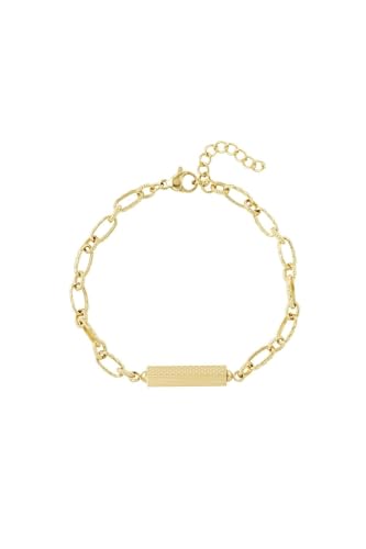 Jurawel Armband mit Charme Gliederkette - Edelstahl Armband für Damen Mädchen, mit/ohne Zirkonia, Silber Gold, allergenfrei & hautverträglich von Jurawel