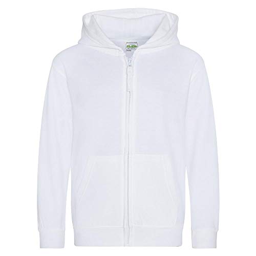 Just Hoods - Kinder Sweatjacke mit Kapuze/Arctic White, 12/13 (XL) von Just Hoods