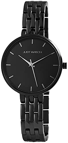 Just Watch Beatrice Damen-Uhr Edelstahl elegant klassisch Analog Quarz JW10109 (schwarz) von Just Watch