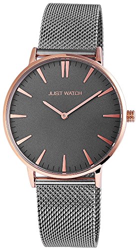 Just Watch Damen Uhr Edelstahlarmband 23,5 cm lang Japanisches Quarzwerk Armbanduhr Geschenkidee zum Geburtstag für Frauen von Just Watch