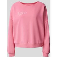 Juvia Sweatshirt mit Statement-Print in Pink, Größe M von Juvia