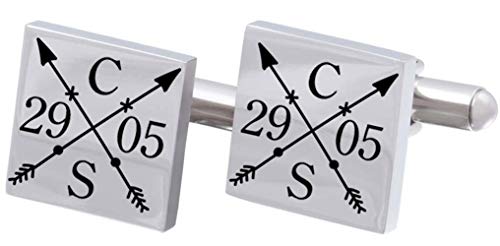 Juwelier Schönschmied - Manschettenknöpfe inklusive Wunschgravur aus Edelstahl mit Amazon Konfigurator gestalten - ACM8-variant18 Juwelier Schönschmied - Manschettenknöpfe inklusive Wunschgravur aus Edelstahl mit Amazon Konfigurator gestalten - ACM8-variant18 von Juwelier Schönschmied