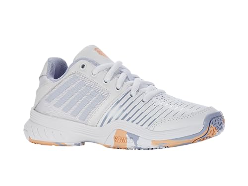 K-Swiss Performance Court Express Omni Tennis Shoe, White/Heather/Peach Fuzz, 38 EU von K-Swiss Performance