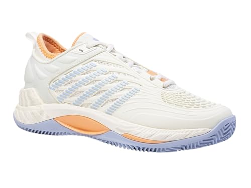 K-Swiss Performance Damen Hypercourt Supreme 2 HB Tennis Shoe, Star White/Heather/Peach Fuzz, 39 EU von K-Swiss