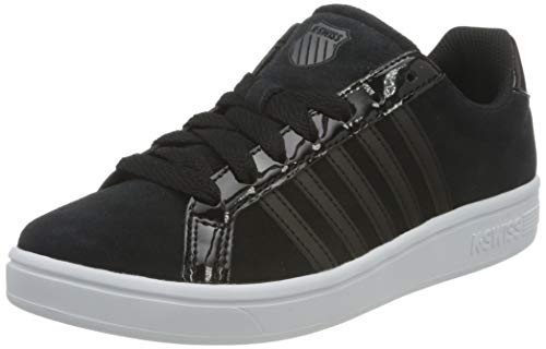 K-Swiss Damen Court TIEBREAK SDE Sneaker, Black/Black/White, 41 EU von K-Swiss