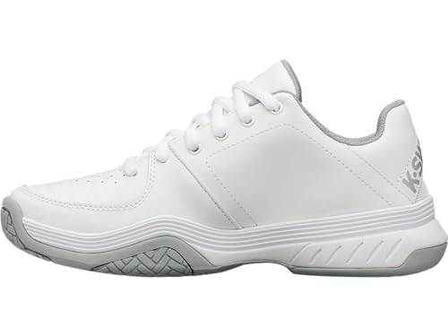 K-Swiss Damen Court Express Tennis Shoe Tennisschuhe, Weiß/Highrise/Silber, 41 EU von K-Swiss