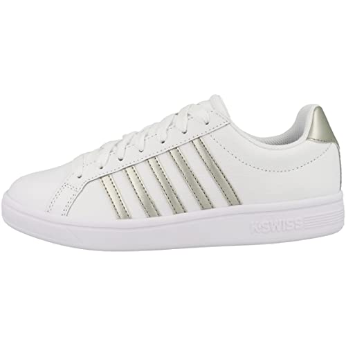 K-Swiss Damen Court TIEBREAK Sneaker, White/Champagne Gold, 38 EU von K-Swiss