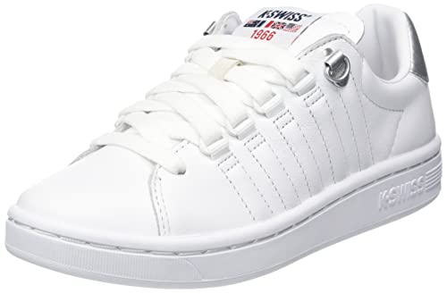 K-Swiss Damen Lozan II Sneaker, WHT/WHT/Silver, 39.5 EU von K-Swiss