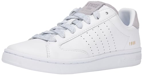 K-Swiss Damen Lozan Klub LTH Sneaker, White/White/RaindropsSde, 38 EU von K-Swiss