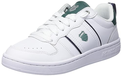 K-Swiss Damen Lozan Match LTH Sneaker, White/PosyGreen/Peacoat, 40 EU von K-Swiss