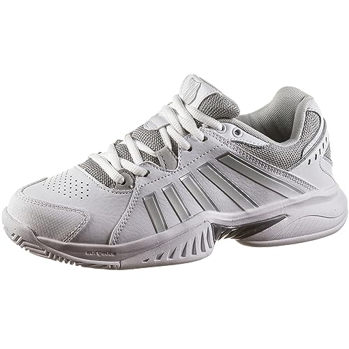 K-Swiss Damen Receiver V Tennisschuh, White/Vapor Blue/Silver, 40 EU von K-Swiss