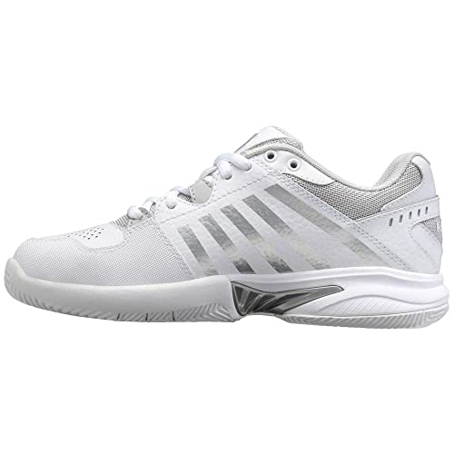 K-Swiss Damen Receiver V Tennisschuh, White/Vapor Blue/Silver, 39 EU von K-Swiss